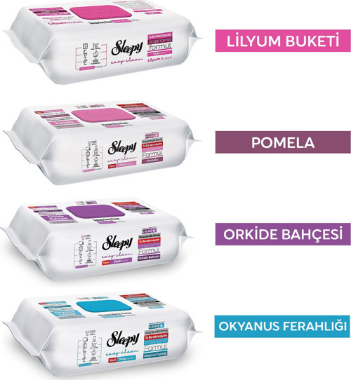 Yüzey Temizlik Havlusu 100 lü 4 lü Karma Paket
