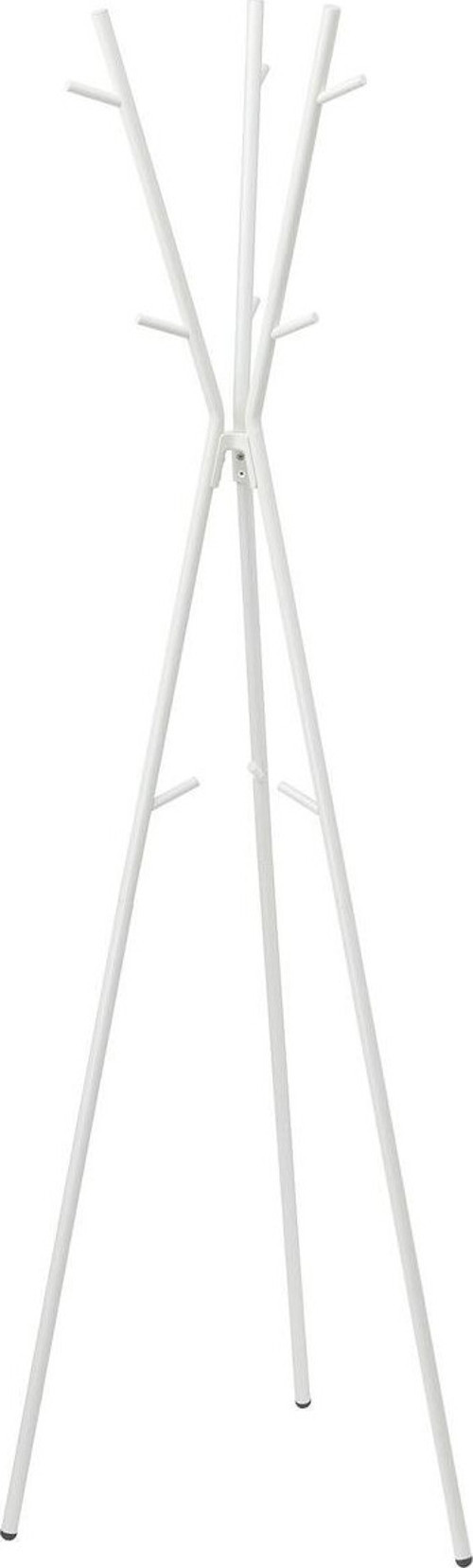 Ayaklı Vestiyer-Askılık Beyaz Renk, 169 Cm Metal Açık Elbise Askılığı