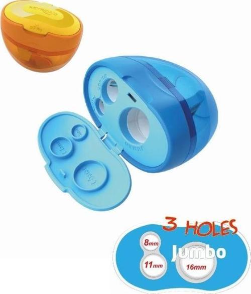 Tri3 Üçlü Kalemtıraş KR971431 Bamya Kalemtıraşı