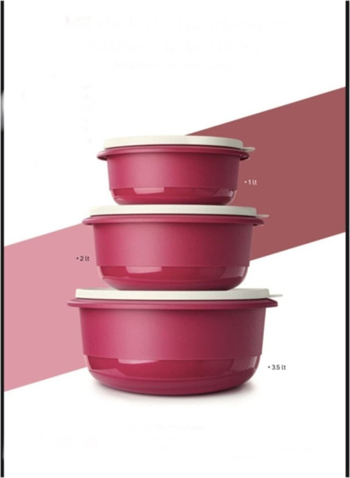 Tupperware 3'Lü Miksim Serisi Saklama Kabı (3,5 Lt, 2 Lt,1Lt)