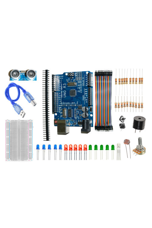 Arduino Başlangıç Seti 46 Parça | Kutulu | Türkçe Proje Kitabı + Örnek Kod | STEM