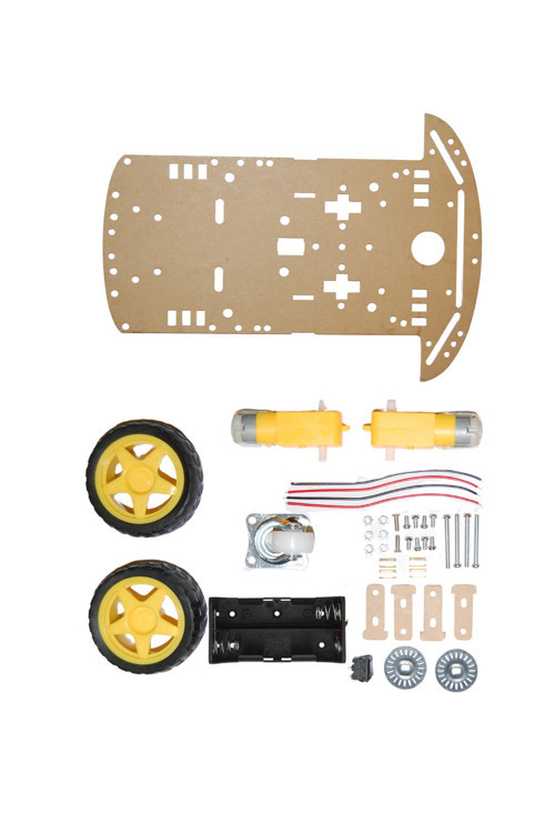 2WD Robot Araba Kiti - 18650 Pil Yuvalı Set
