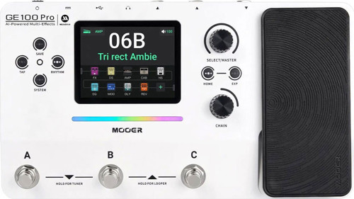 GE100PRO Gitar Efekt Prosesörü (AI ve MNRS/NAM Desteği)