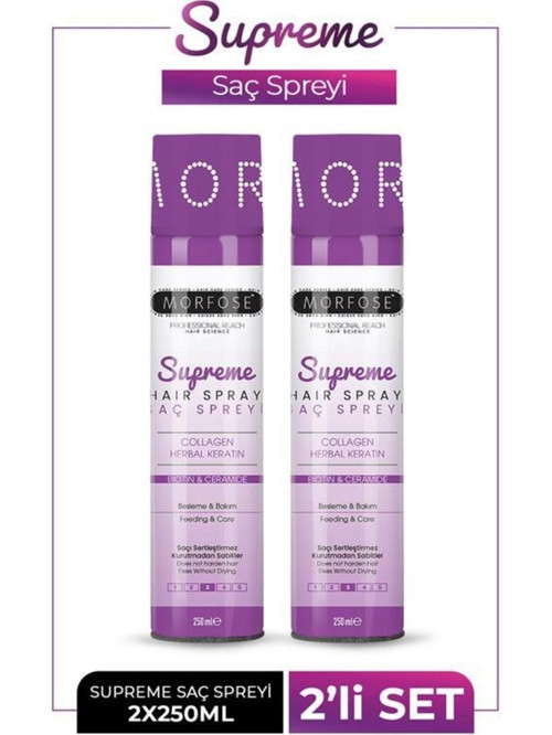Supreme Saç Spreyi 250 ml 2 Adet