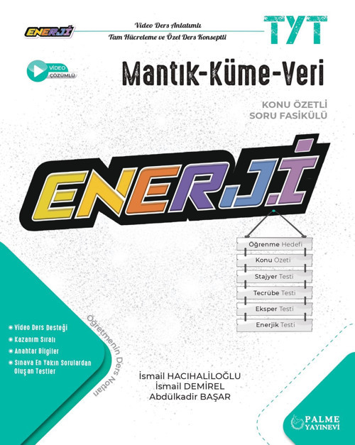 Palme Yayınevi Hazırlık Yks Tyt Enerji Mantik Küme Veri Konu Özetli Soru Fasikülü