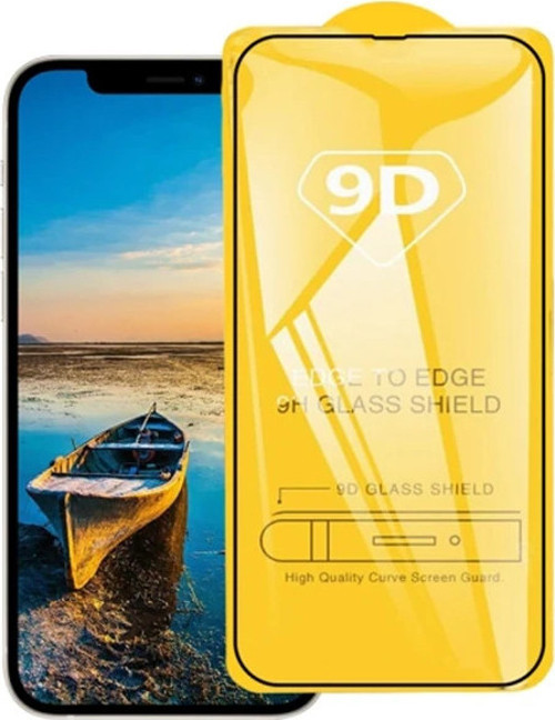 Ally Full Kaplama iPhone 13 Mini 5.4 Full Glue Cam Ekran Koruyucu-(5775)
