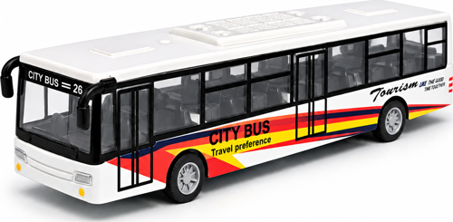 Çek Bırak City Bus Oyuncak Otobüs 17 cm