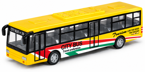 Oyuncak Şehir Otobüsü – Çek Bırak (Sürtmeli) City Bus Modeli