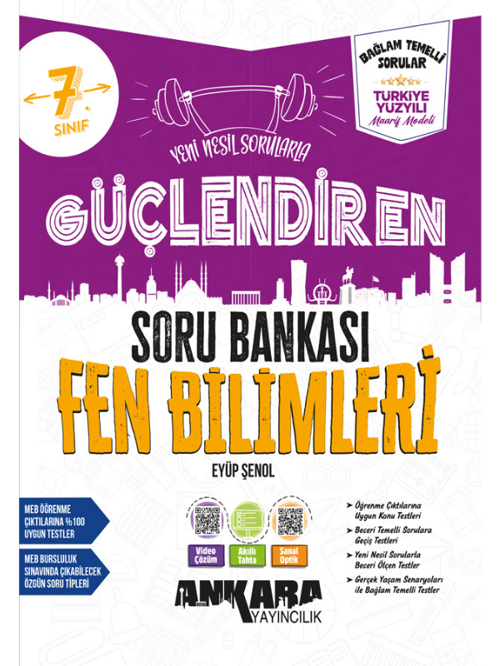 2027 7.Sınıf Güçlendiren Fen Bilimleri 100 Maarif Bağlam Temelli Yeni Müfredat Soru Bankası