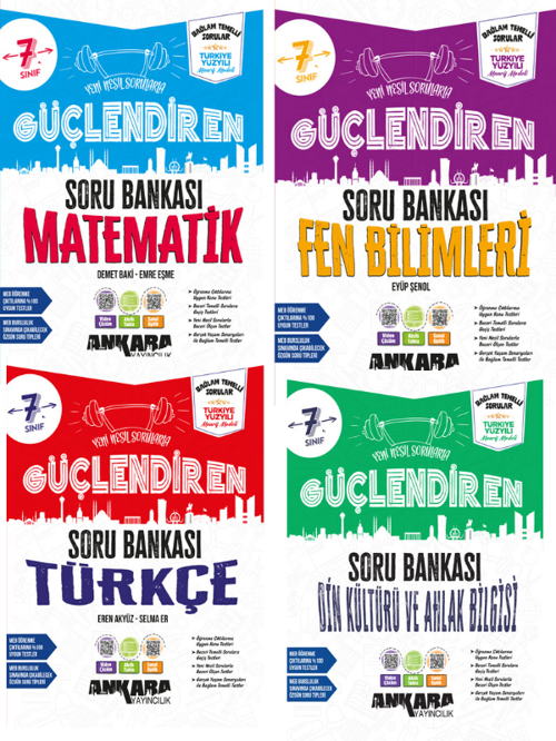 2027 7.Sınıf Güçlendiren Matematik-Türkçe-Fen-DinBağlam Temelli %100 Yeni Müfredat Soru Bankası Seti