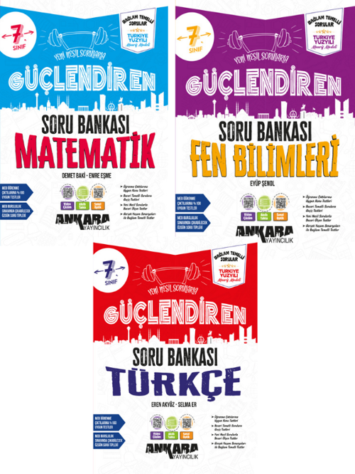 2027 7.Sınıf Güçlendiren M-T-F %100 Maarif Bağlam Temelli Yeni Müfredat Soru Bankası Seti( 3 Kitap)