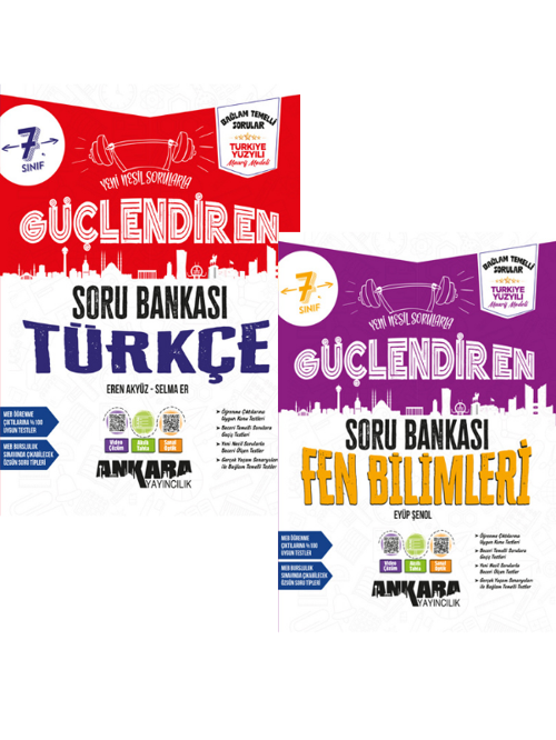 2027 7.Sınıf Güçlendiren T-F %100 Maarif Bağlam Temelli Yeni Müfredat Soru Bankası Seti( 2 Kitap)