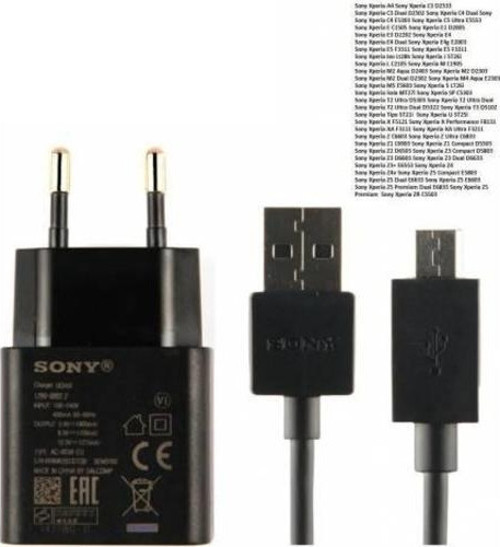 Sony Uyumlu Xperia C3 D2533 Şarj Aleti Ve Data Kablosu Uch10 Micro Usb