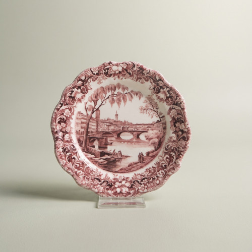 Floransa Tatlı Tabağı 15 cm Bordo