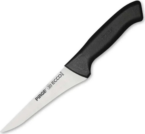 38118 Ecco Kasap Et, Kemik Sıyırma Bıçağı 14,5 Cm - Siyah