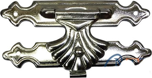 Kutu, Tavla Klipsi, Ön Kilidi No:4 - 62x32 Nikel, 1 Adet