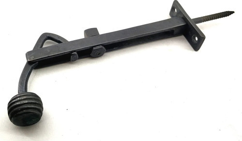 Antika Tarz Dekoratif Pirinç Ayarlı Panjur Stoperi - 150x55 Mm, Oksit