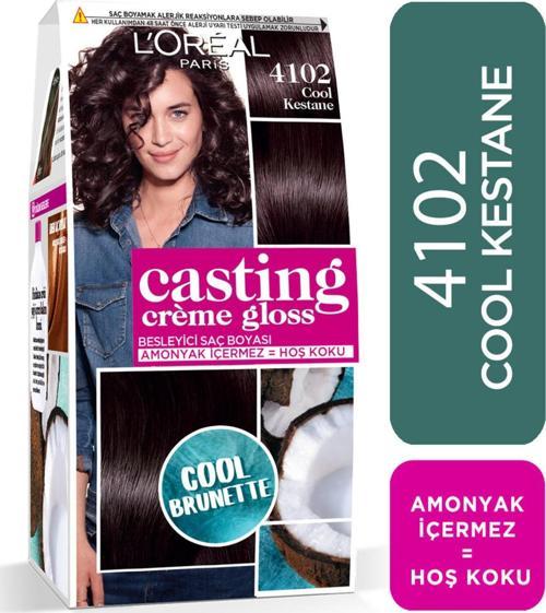 Casting Crème Gloss Saç Boyası - 4102 Cool Kestane