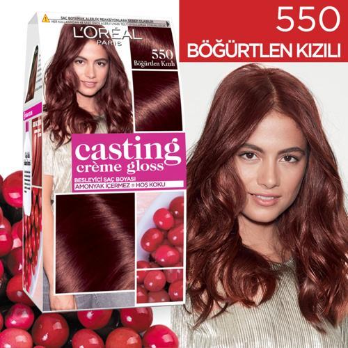 Casting Crème Gloss Saç Boyası - 550 Böğürtlen Kızılı