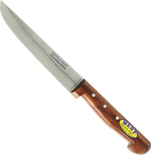 Paslanmaz Bursa Mutfak, Ekmek Bıçağı 15,5 Cm, Ahşap Sap