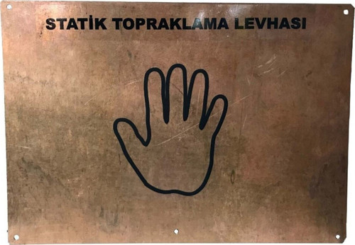 Kopya - Statik Bakır Topraklama Levhası 230x350x1mm