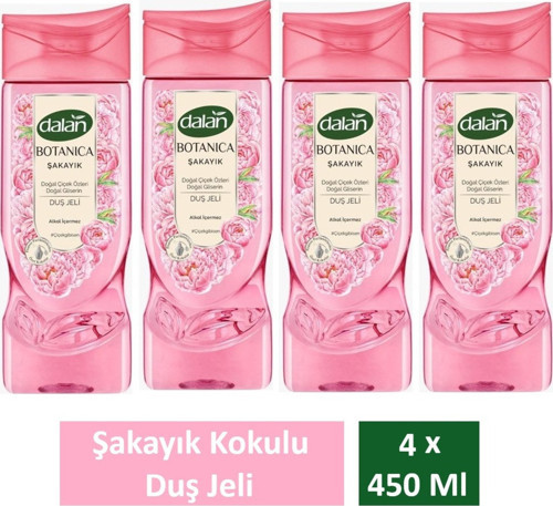 Duş Jeli Botanica Şakayık 450 Ml x 4 Adet