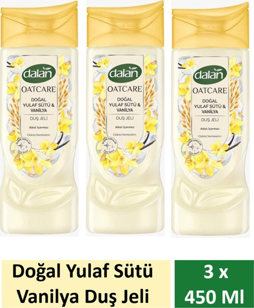 Duş Jeli Oatcare Yulaf Sütü Ve Vanilya 450 Ml x 3 Adet