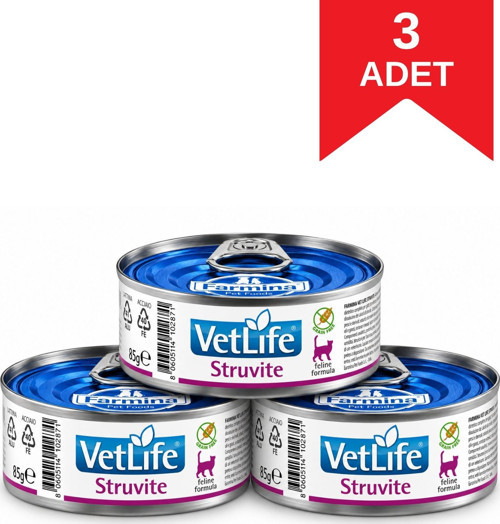 Struvite Feline Formula Kedi Yaş Maması 85 Gr X 3 Adet