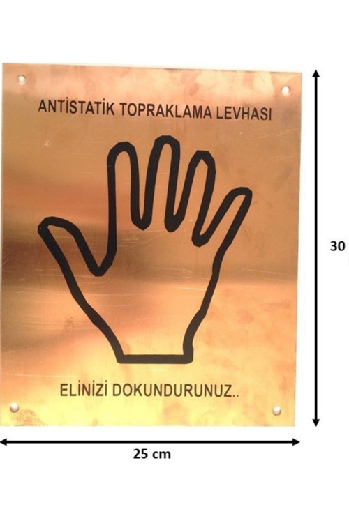 Statik elektrik bakır topraklama levhası seti