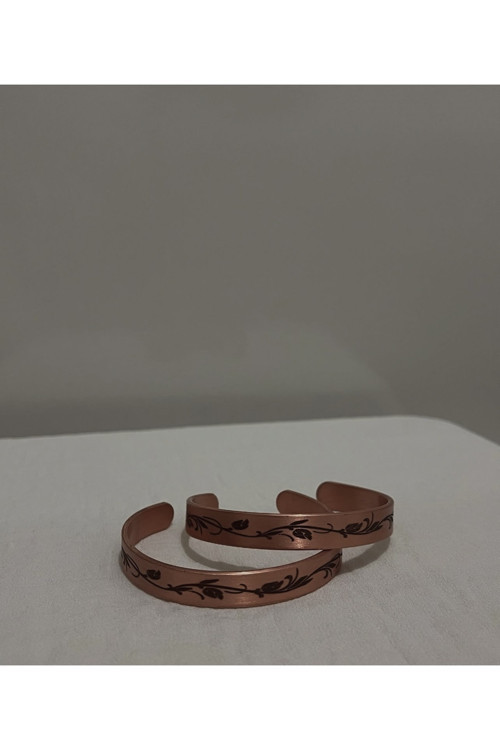 Bakır bileklik çiçek5