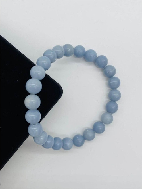 Anjelit Taşı Doğal Taş Bileklik-8Mm