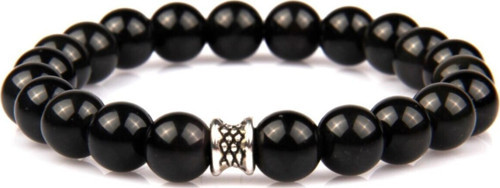 Rainbow Obsidyen Doğal Taş Bileklik 8 Mm Küre Kesim