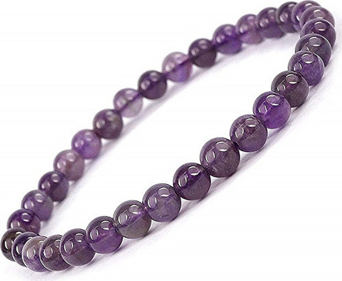 Ametist Doğal Taş Bileklik 6 Mm