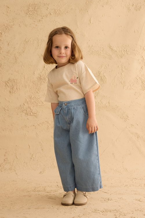 Baggy Denim Pantolon Açık Mavi