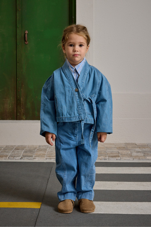 Denim Bomb Ceket Açık Mavi