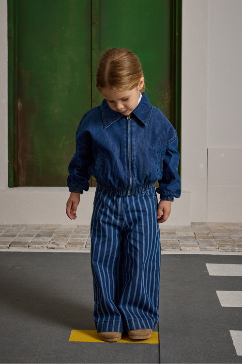 Denim Bomb Ceket Koyu Mavi