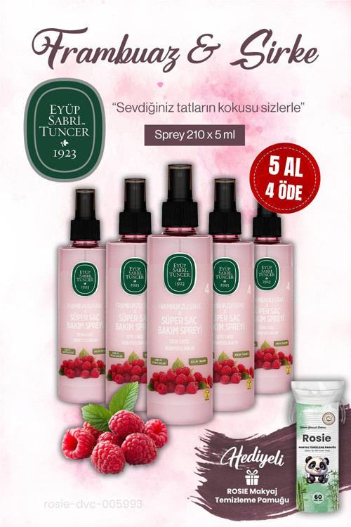 5 AL 4 ÖDE 210 ml Sirke Frambuaz Sprey ve ROSIE makyaj pamuğu
