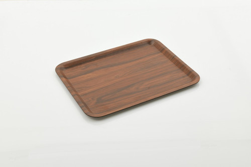 Lamine Sade Servis Tepsi Ceviz 32x44 cm
