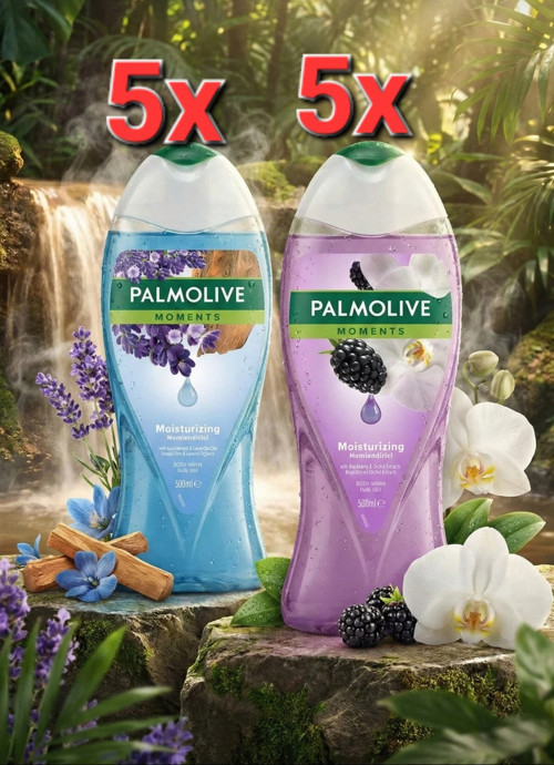 moments nemlendirici banyo ve duş jeli 500 ml 10 adet vücut şampuanı