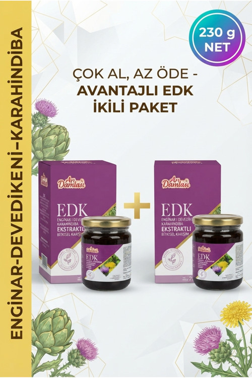 Enginar Devedikeni Karahindiba Ekstraktlı Bitkisel Karışım 230 G X 2'Li Ekonomik Paket | Premium Seri | Avantajlı Çiftli Paket | Çoklu Alışveriş Fırsatı