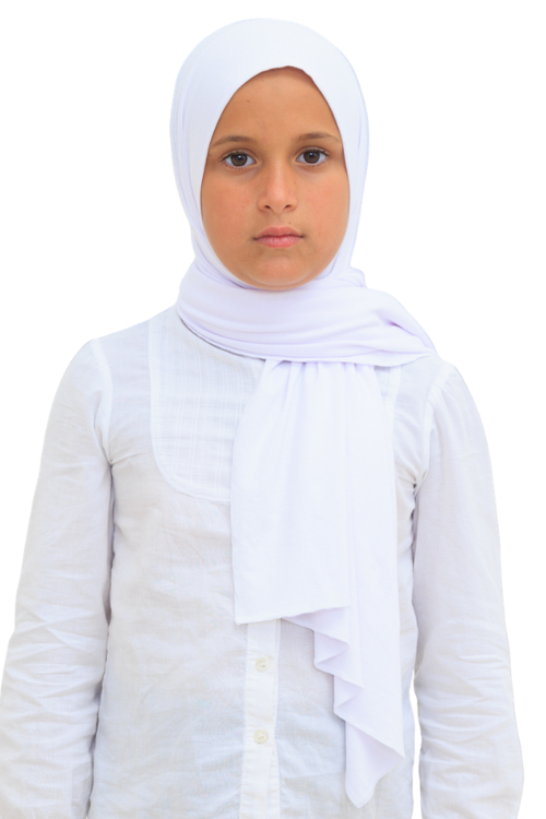 Kız Çocuk Şal Başörtüsü Yumuşak Esnek Tesettür Şalı