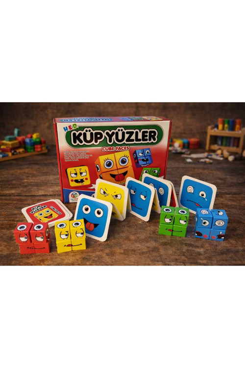 Küp Yüzler Göster Hızını Oyunu Eğitici Zeka Oyunu Zil Yoktur - Ailece Oynanır - Çocuklar İçin Kutu Oyun