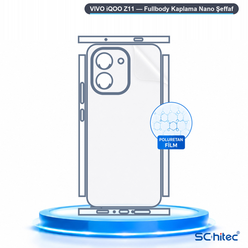 VIVO iQOO Z11 Uyumlu Fullbody Arka Kaplama Hidrojel Koruyucu Film