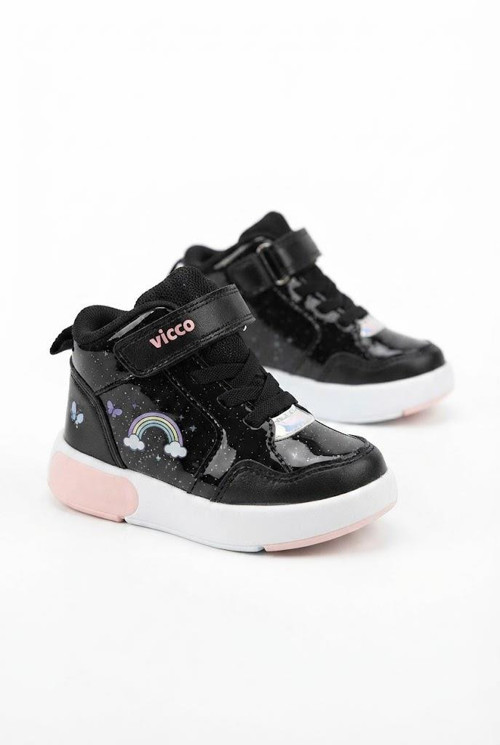 Şira Siyah Anatomik Rahat Sneaker Işıklı Kız Çocuk Bot 946.P26K.257