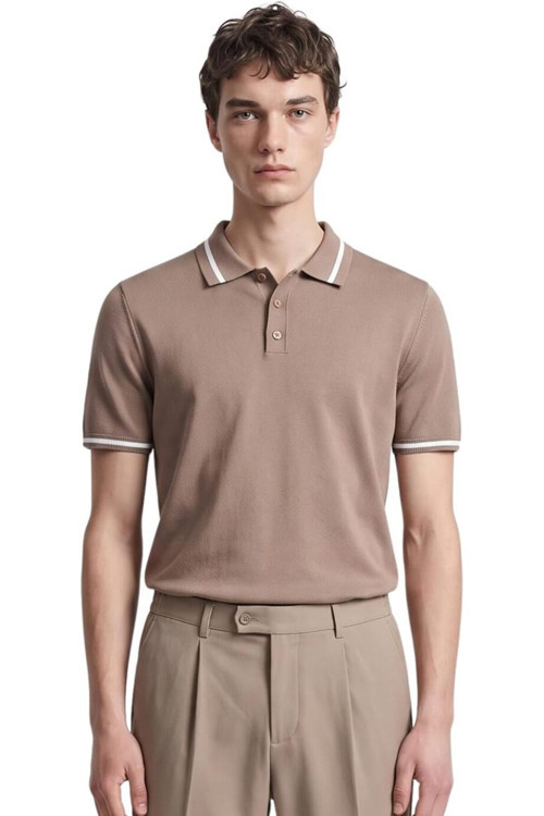 Premium Erkek Triko Polo Tişört Alberto