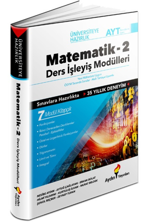Aydın 2024 Ayt Matematik Ders İşleyiş Modülleri 2. Kitap