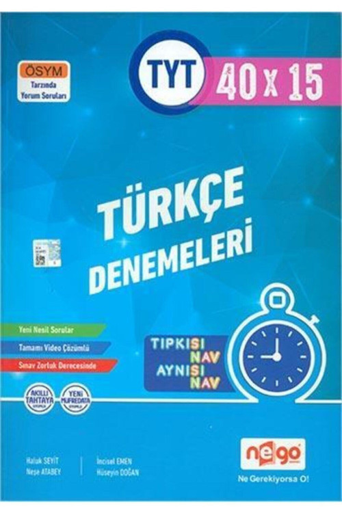Tyt Türkçe Tamamı Video Çözümlü 40X15 Branş Deneme