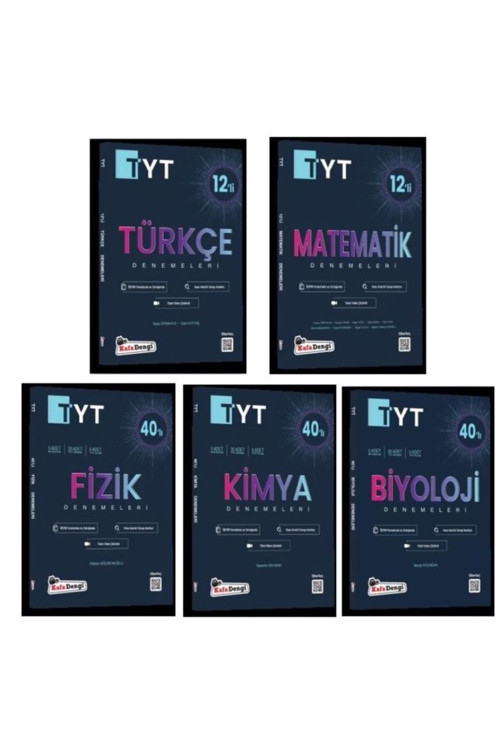 Kafadengi Tyt Matematik Türkçe Fizik Kimya Biyoloji 5'Li Deneme Seti
