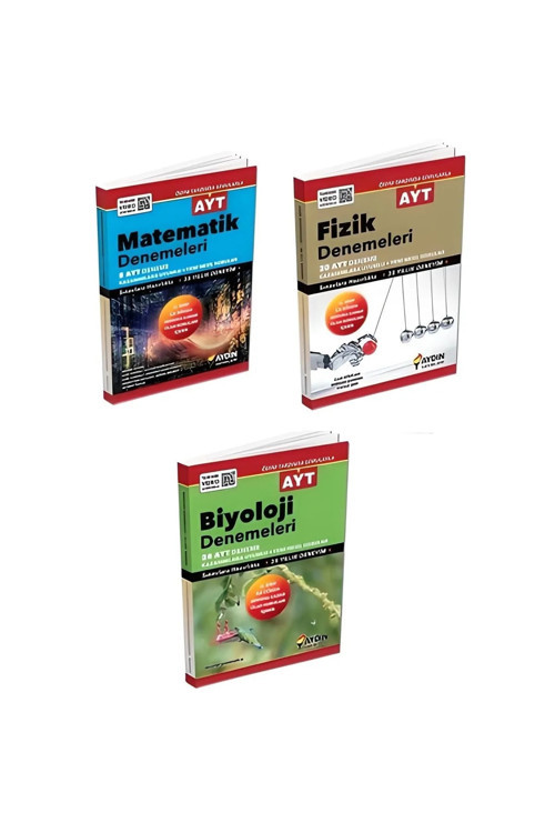 Ayt Deneme Seti Fizik Biyoloji Matematik ( 12. Sınıf 1. Dönem'E Kadar Olan Konuları Içerir)