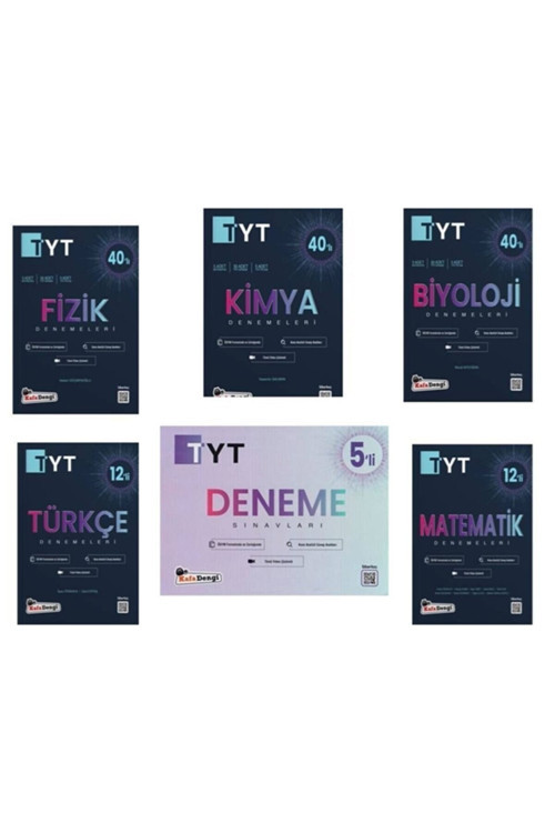 Tyt Fizik, Kimya,Biyoloji, Türkçe, Matematik Denemeleri + Tyt 5'Li Deneme Seti